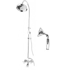Душевая стойка со смесителем, с изливом, верхним и ручным душем CEZARES NOSTALGIA-CVD-01-M