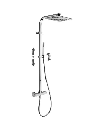 Душевая система 340х220 мм Paffoni Elle ZCOL665CR