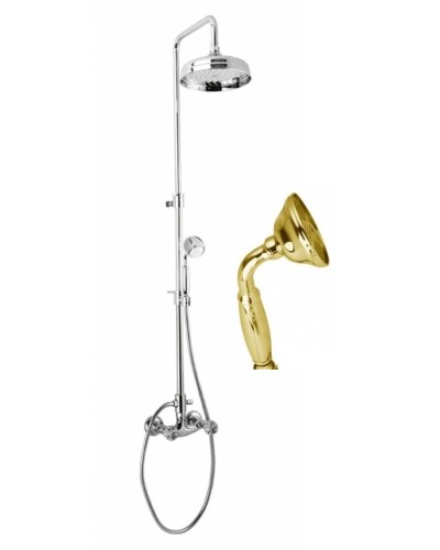 Душевая стойка со смесителем для верхнего и ручного душа CEZARES ATLANTIS-CD-03/24-Sw/M