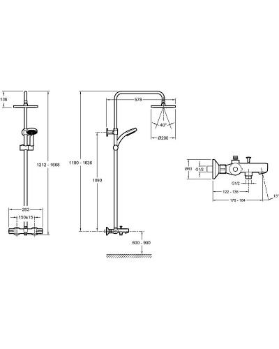 Душевая система Jacob Delafon July E99741-CP Хром
