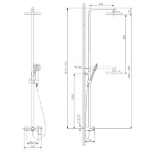 Душевая система Lemark Tropic LM7005C Хром