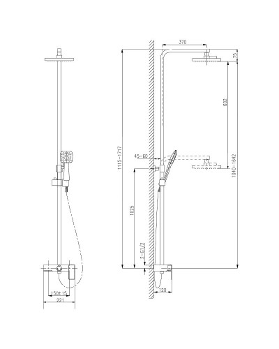 Душевая система Lemark Tropic LM7005C Хром