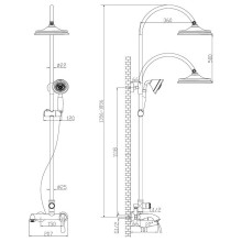 Душевая система Lemark Intense LM5662C Хром