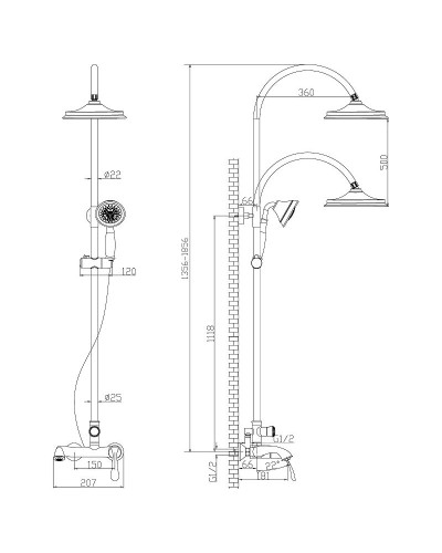 Душевая система Lemark Intense LM5662C Хром