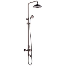 Душевая система Lemark Peretto LM6362RB Черный кофе