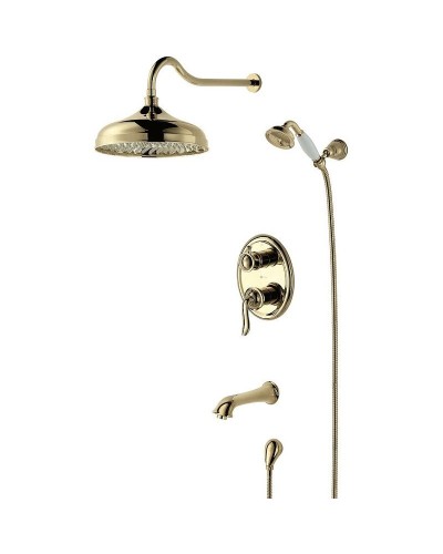 Душевая система Lemark Brava LM4722G Золото