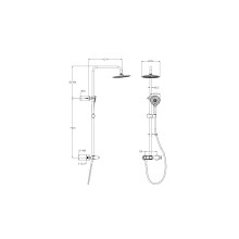 Душевая система WONZON & WOGHAND, Темный графит (WW-A30653-BG)