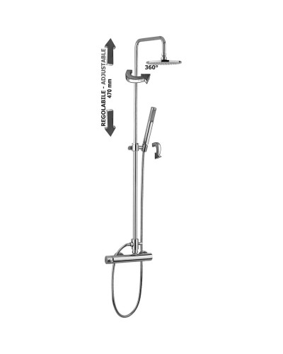 Душевая система 225 мм Paffoni Easy Plus ZCOL603CR