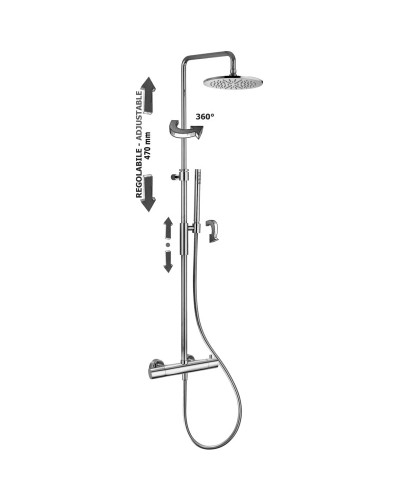 Душевая система 225 мм Paffoni Birillo Master ZCOL646LIQCR