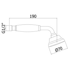 Душевая система 215 мм Paffoni Belinda ZCOL000CR