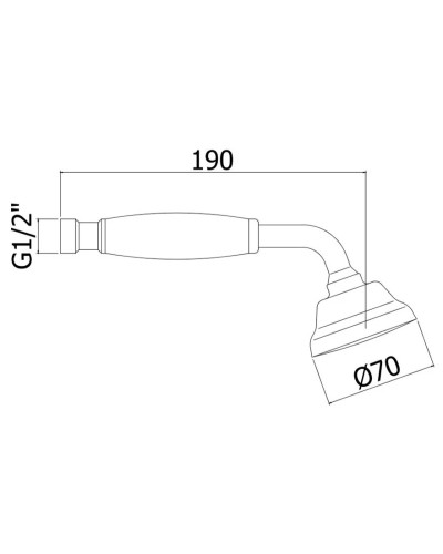 Душевая система 215 мм Paffoni Belinda ZCOL000CR