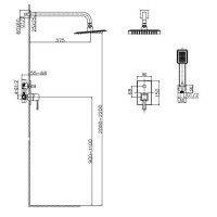 Душевой комплект Caprigo Diamante 50-215-crm