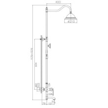 Душевая система 210 мм Haiba HB24181-7