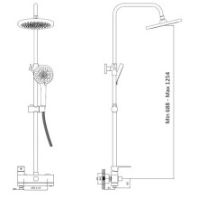 Душевая система 200 мм Haiba HB24590-7