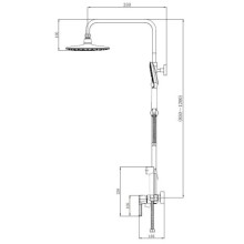 Душевая система 200 мм Haiba HB24814