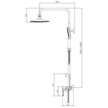 Душевая система 200 мм Haiba HB24814-7