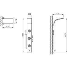 Душевая панель VitrA System-06 A45808