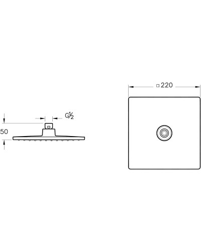 Душевой комплект 220 мм VitrA Win S A49283EXP