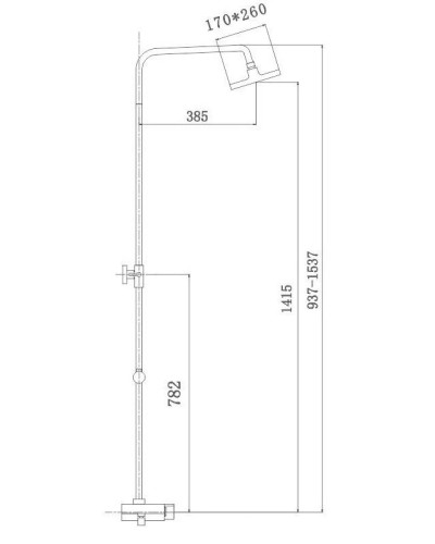 Душевая система 260х170 мм Haiba HB2418