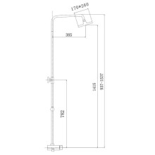 Душевая система 260х170 мм Haiba HB2419