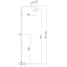 Душевая система 260х170 мм Haiba HB2420
