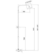 Душевая система 260х170 мм Haiba HB2421