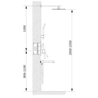 Душевой комплект Haiba HB81088-3