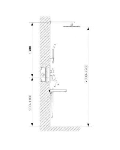 Душевой комплект Haiba HB81088-3