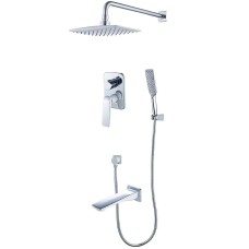 Душевая система Lemark Allegro LM5922CW Хром Белый