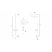 Душевая система 250 мм Rea Jack REA-P7008