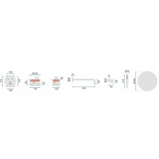 Душевой комплект 300 мм Rea Miler REA-P6715