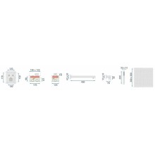 Душевой комплект 300 мм Rea Davis REA-P6324