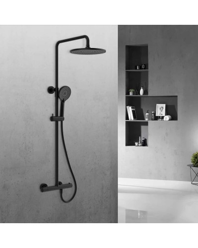 Душевая система 250 мм Vincea Esse VSFS-1E0TMB