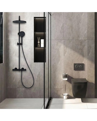 Душевая система 250 мм Vincea Esse VSFS-1E1TMB