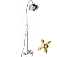 Душевая стойка со смесителем для верхнего и ручного душа CEZARES ATLANTIS-NOSTALGIA-CD-03/24