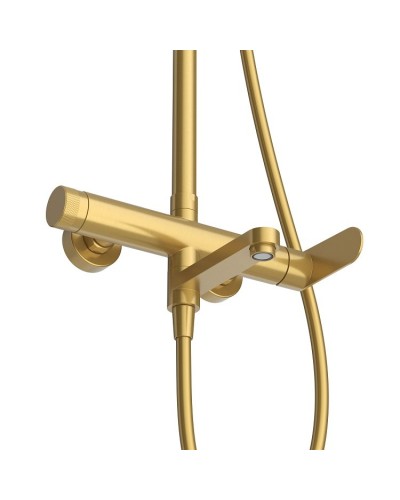 Душевая стойка со смесителем и изливом, душевым шлангом, верхним, ручным душем CEZARES STYLUS-CVD-BORO