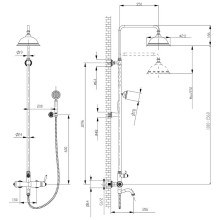 Душевая система Lemark Spark LM6762RG Розовое золото
