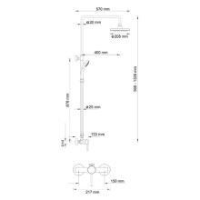 Душевая система WasserKRAFT A12202