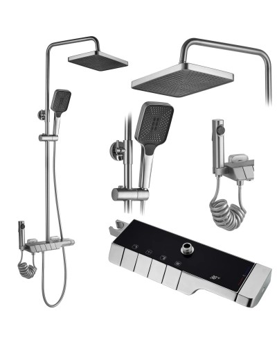 Душевая система 300х200 мм Rea Rob REA-P6624