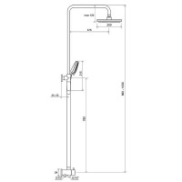 Душевая система Ravak DS 090.00 X07P232 Хром