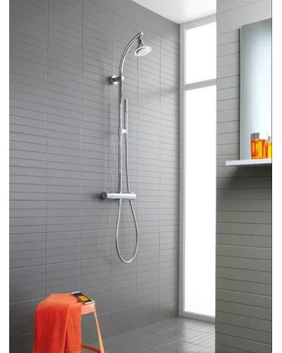 Душевая система Jacob Delafon Moxie E5798-CP с термостатом Хром