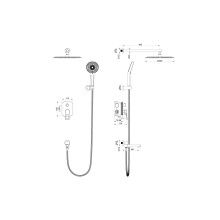 Душевая система встраиваемая WONZON & WOGHAND, Черный матовый (WW-88939010-MB)