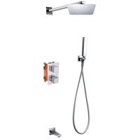 Душевой комплект 405 мм AltroBagno Cascata AltroBagnoCascata040103Cr