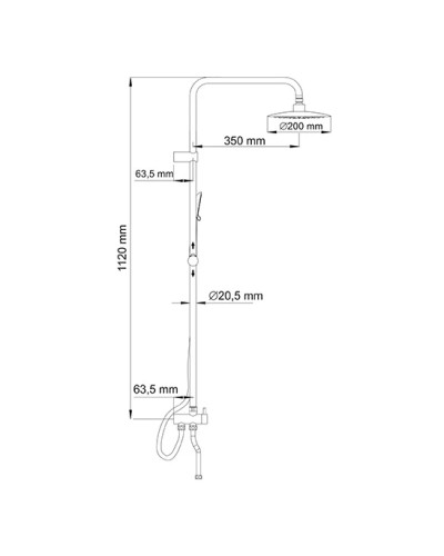 Душевая стойка WasserKRAFT A027
