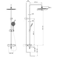 Душевая система 250 мм Caprigo Don 53-310-CRM