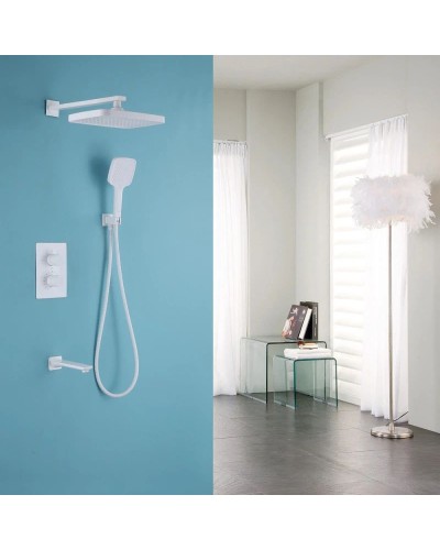 Душевой комплект 250 мм Abber Weiss Insel AF8050W