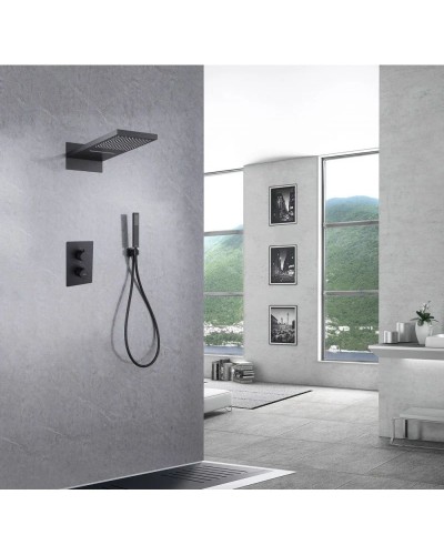 Душевой комплект 555х230 мм Abber Weiss Insel AF8052B