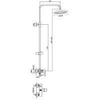 Душевая система Orange Flipo M23-912cr Хром