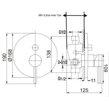 Душевой комплект 300 мм Grocenberg GB5099CR-1