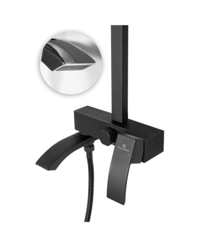 Душевая система 250 мм Grocenberg GB7007-1BL